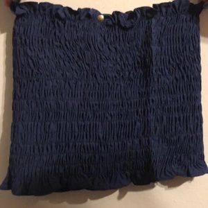 Dark blue tube top